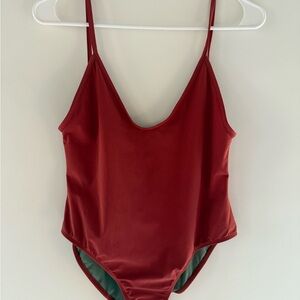 Red One-Piece Swimsuit